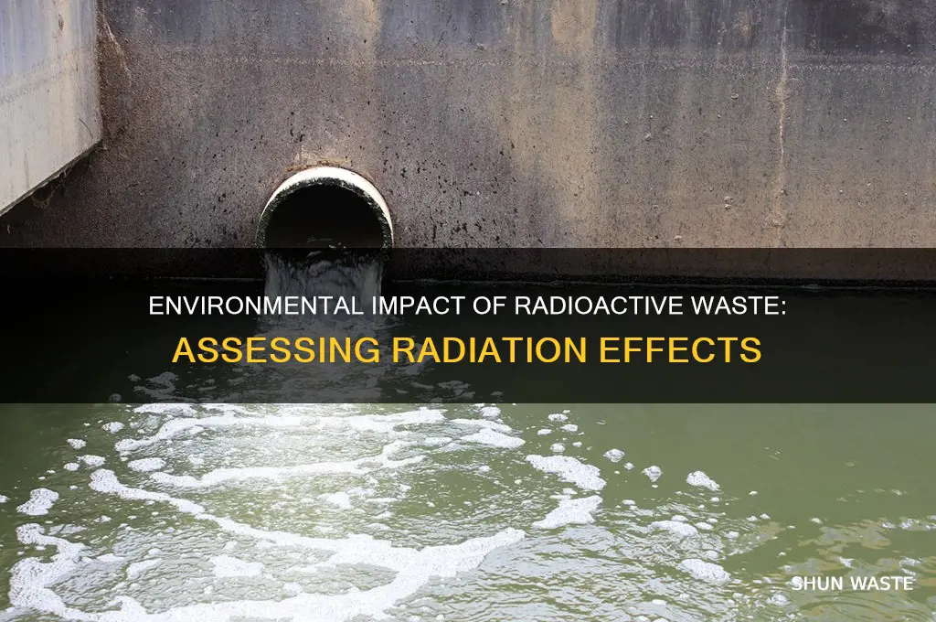 how much radiation does a radioactive waste affect the environment