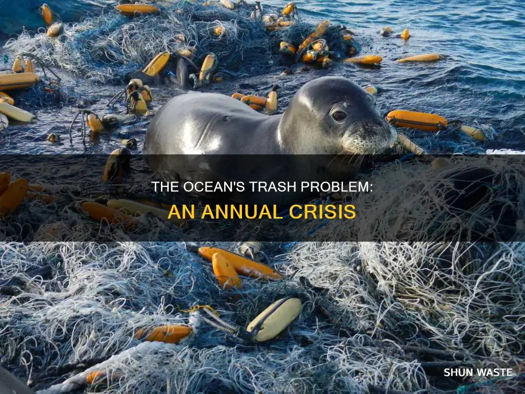 how much trash ends up in the ocean each year