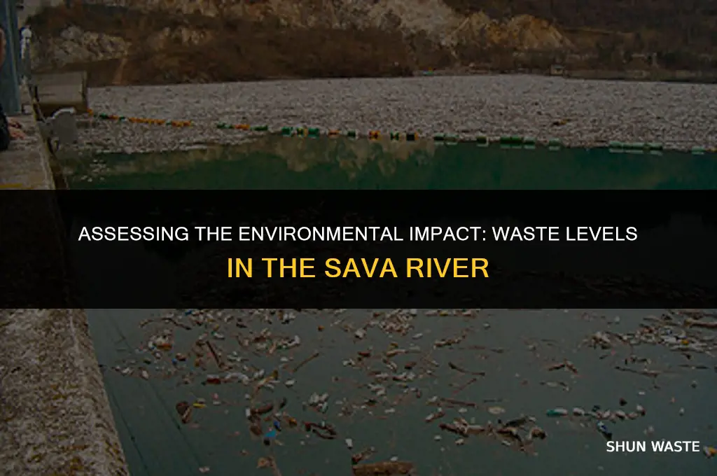 how much waste in sava river