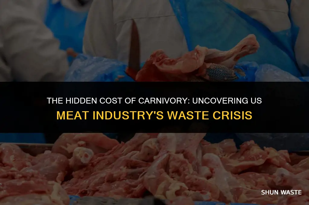 how much waste is created by the us meat industry
