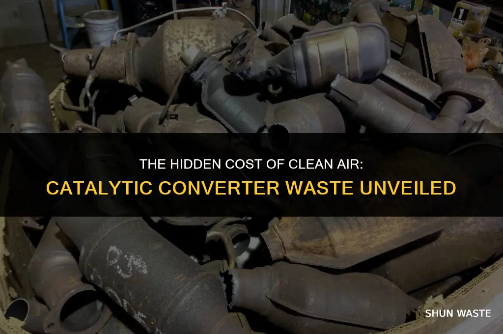 how much waste is created making a catalytic converter