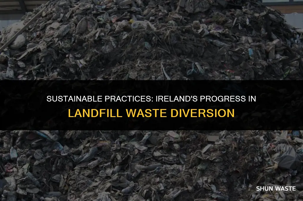 how much waste is diverted from landfill in ireland