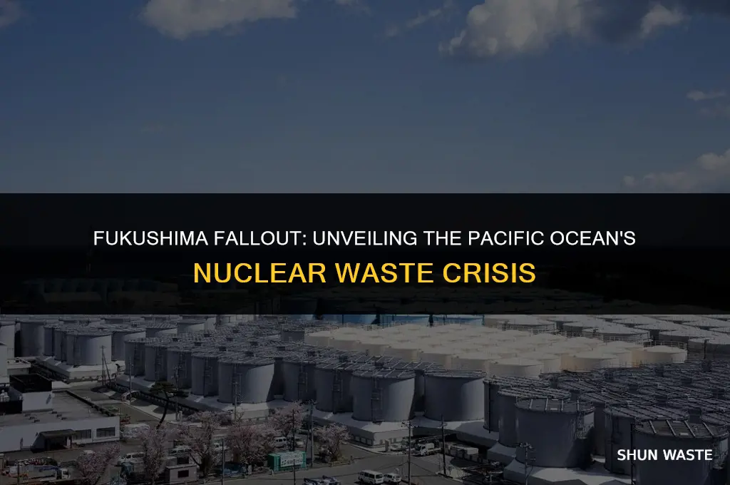 how much waste is dumped into pacific ocean from fukushima