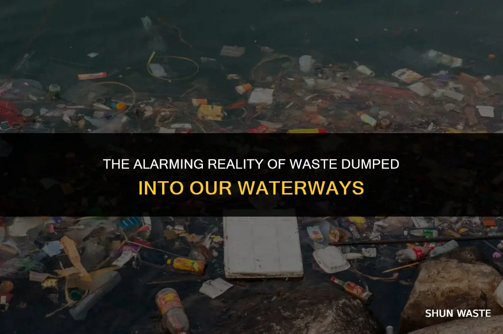 how much waste is dumped into the water