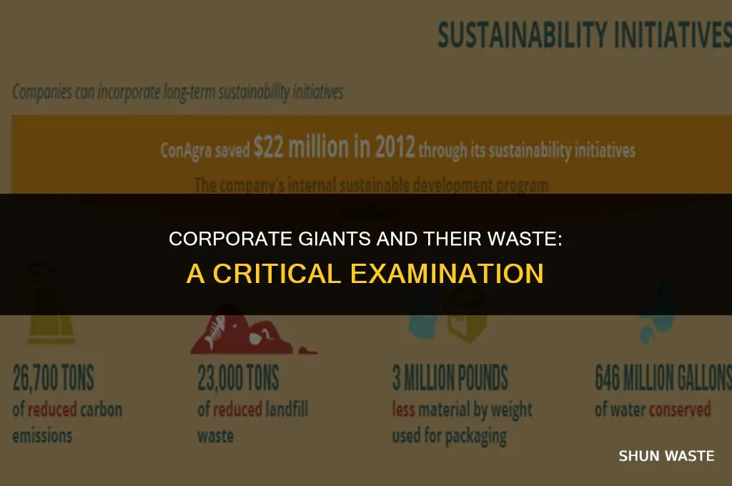 how much waste is generated by multinational corporations