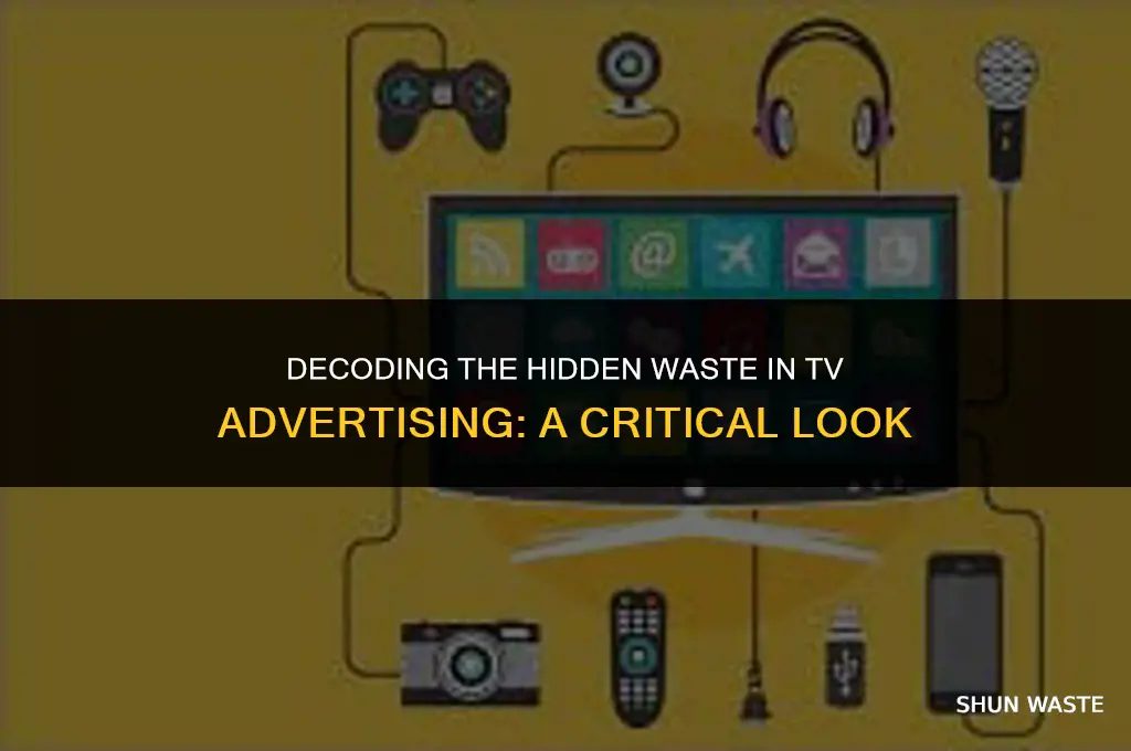 how much waste is in tv ad