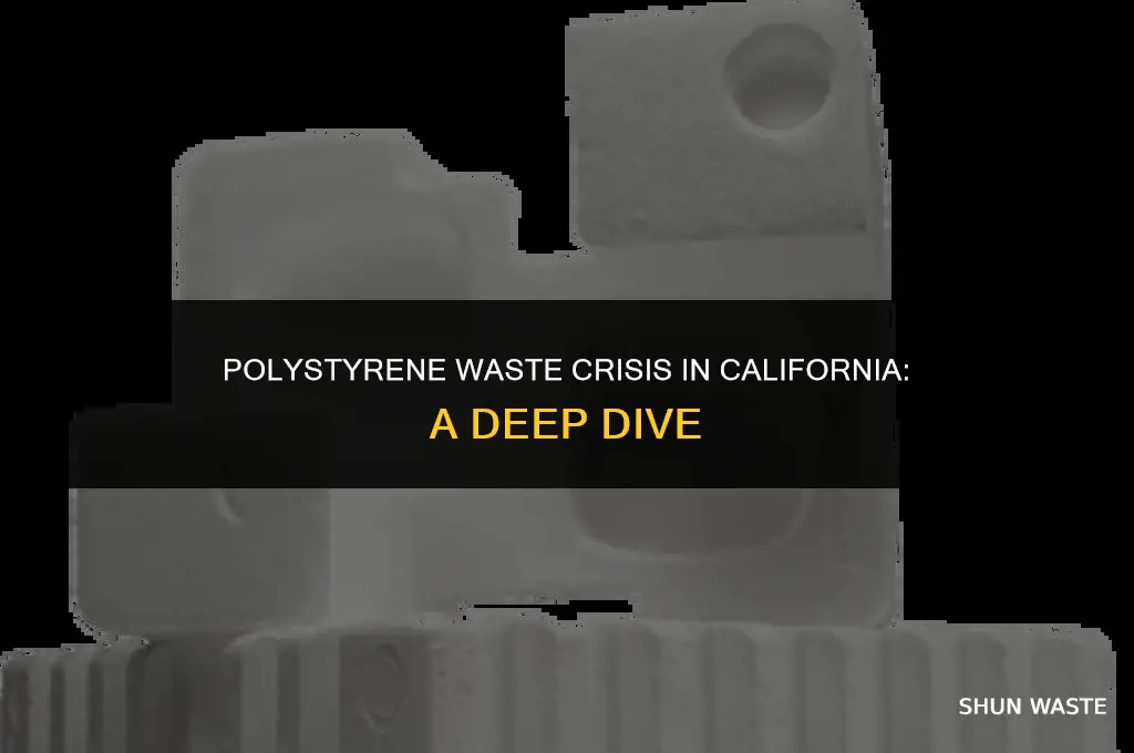 how much waste is polystyrene in calfornia