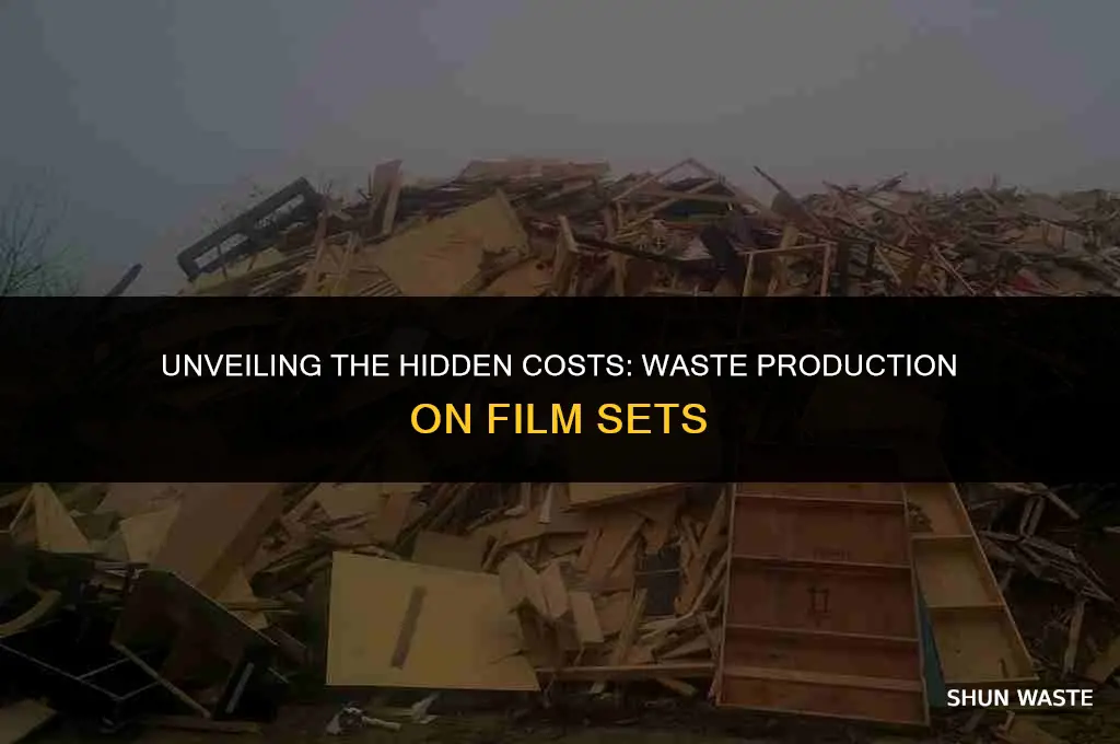 how much waste is prodced on a film set