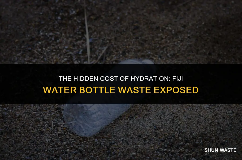how much waste is produce by fiji water bottle
