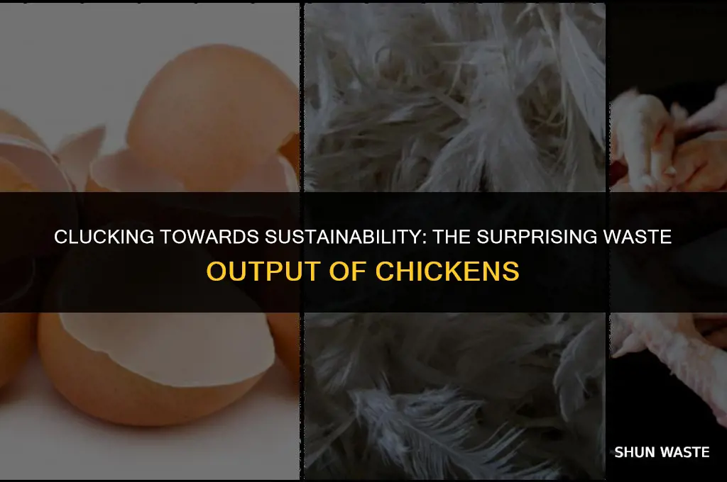 how much waste is produced by chickens