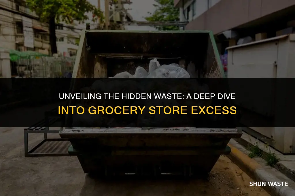 how much waste is produced by grocery stores
