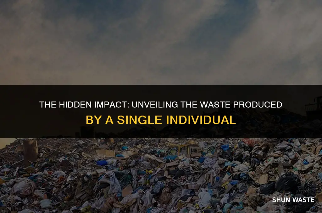 how much waste is produced by one person