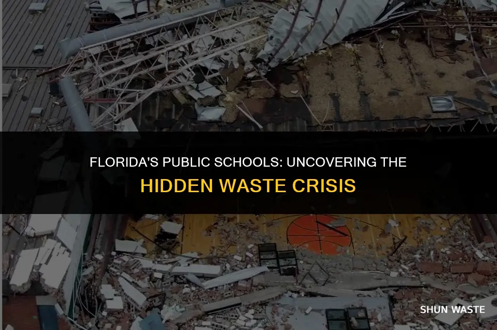 how much waste is produced by public chools in florida
