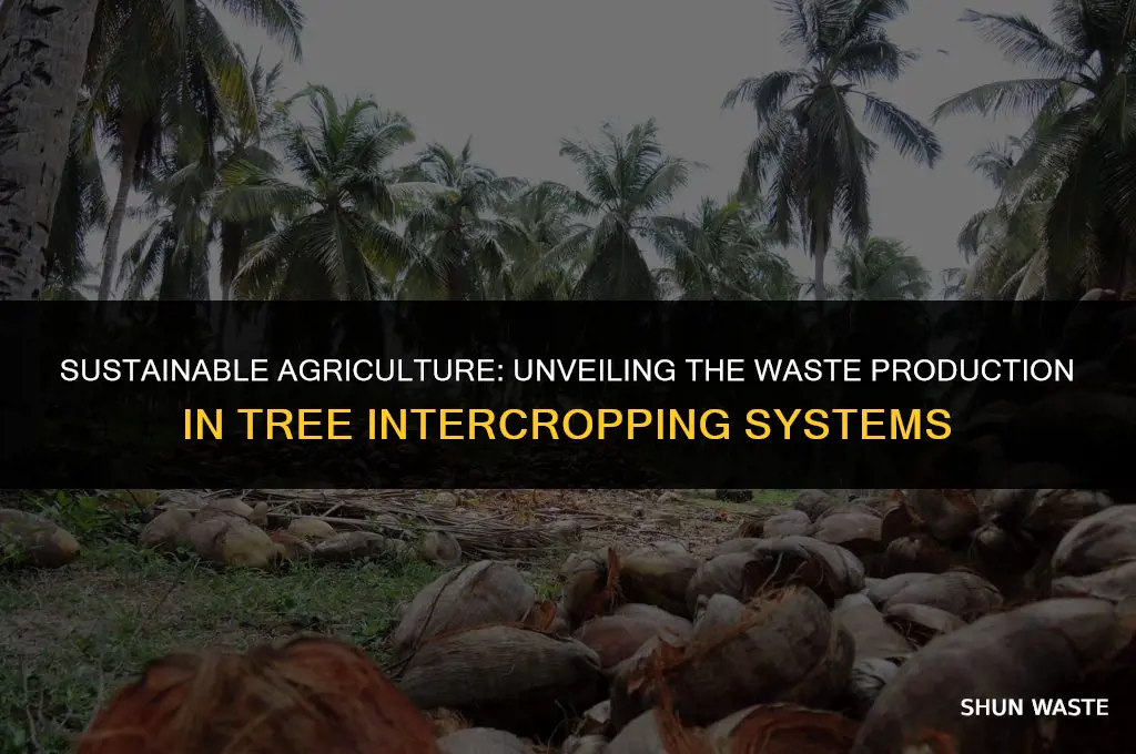 how much waste is produced by tree intercropping