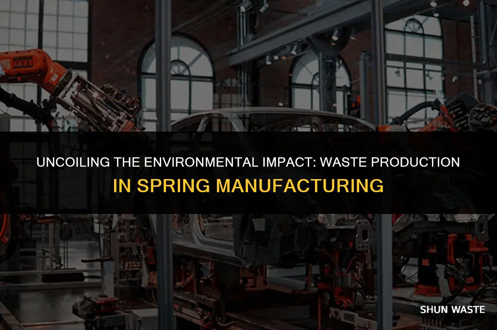 how much waste is produced from making springs