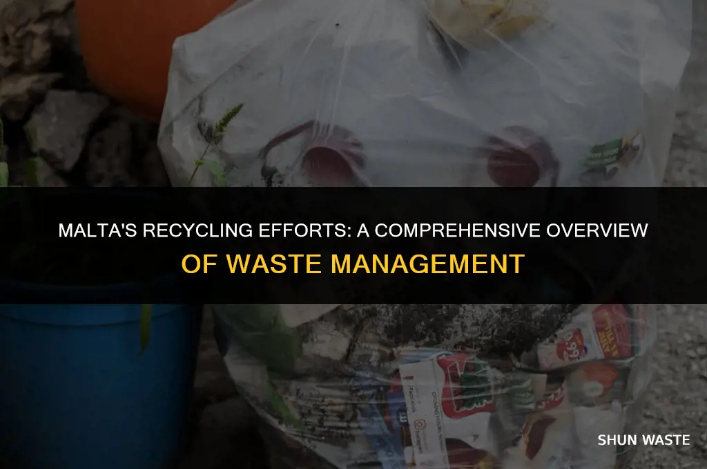 how much waste is recycled in malta