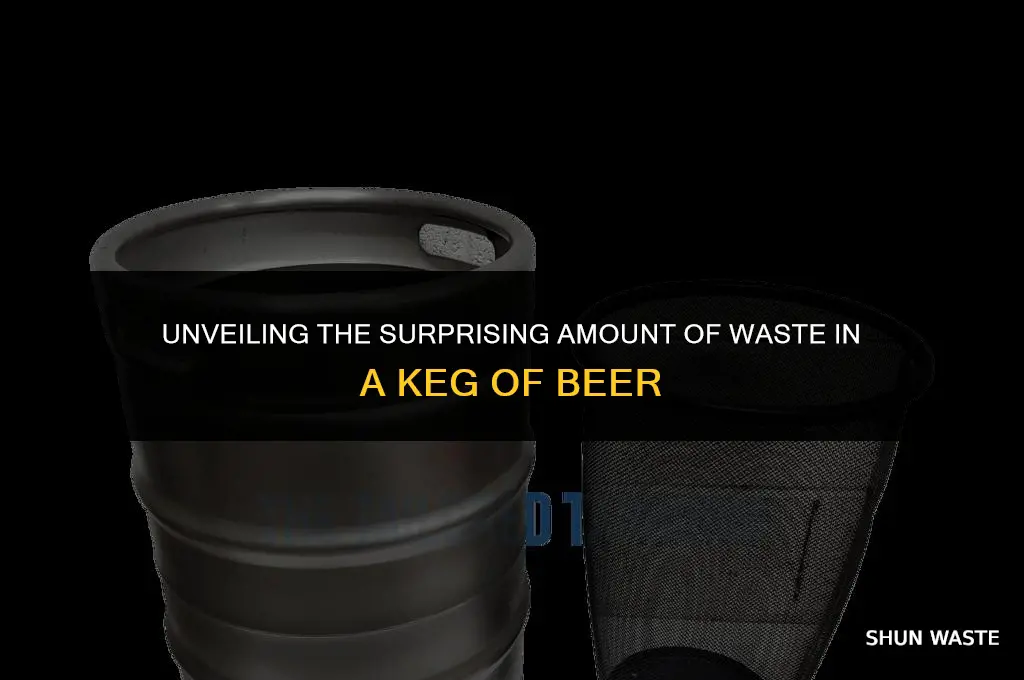 how much waste is there in a keg of beer
