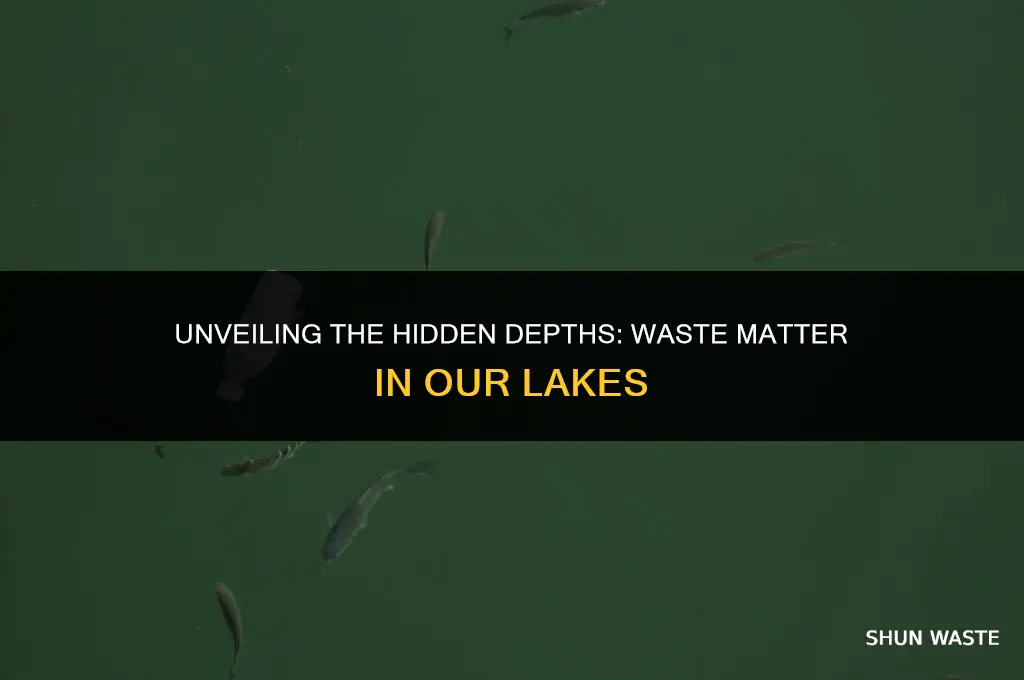 how much waste matter is in a lake