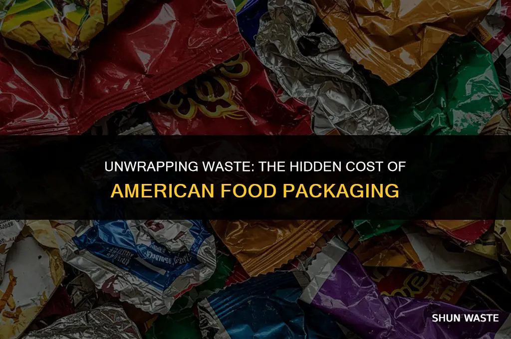 how much waste of food wrappers do americans generate