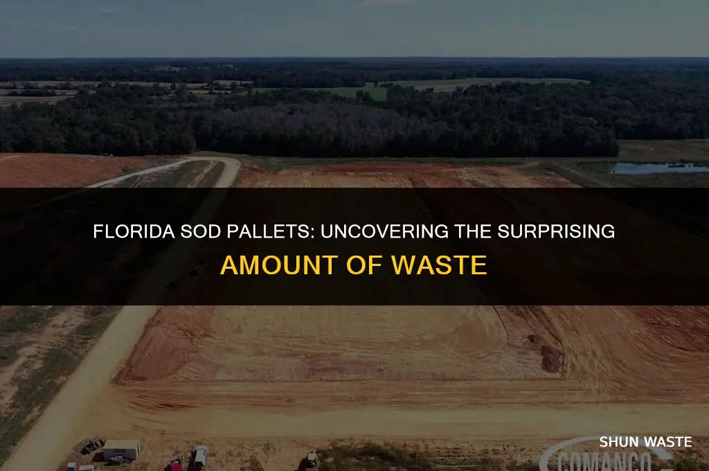 how much waste on pallet of florida sod