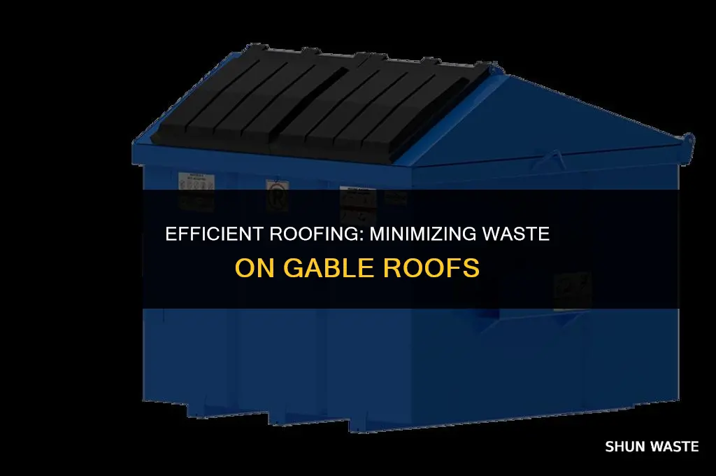 how much waste shingling a gable roof