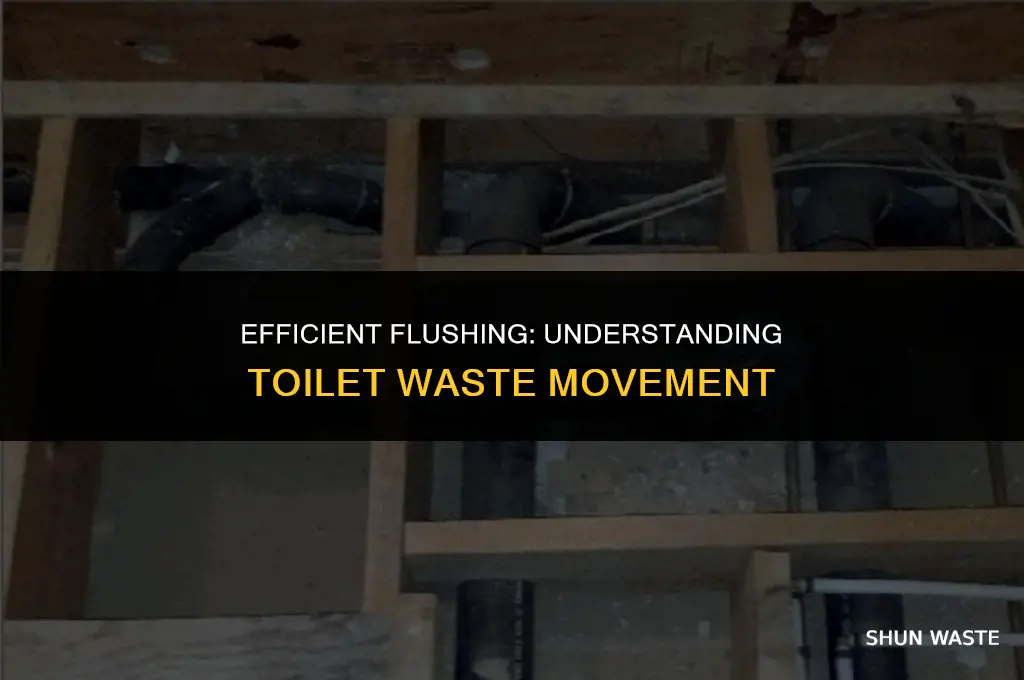 how much waste should a toilet move