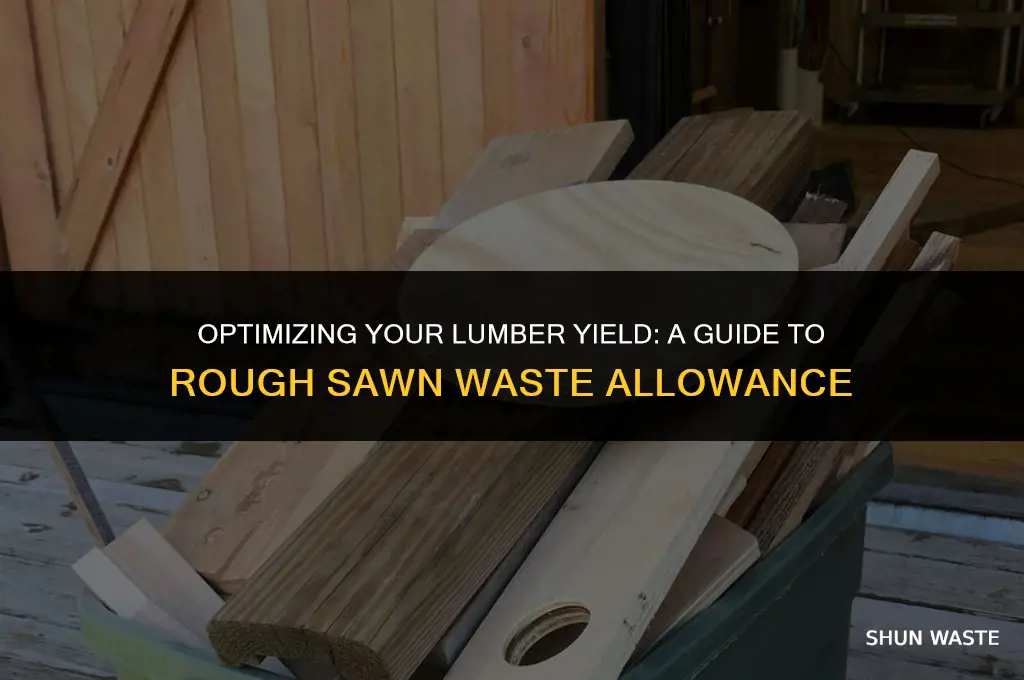 how much waste should i allow for rough sawn lumber
