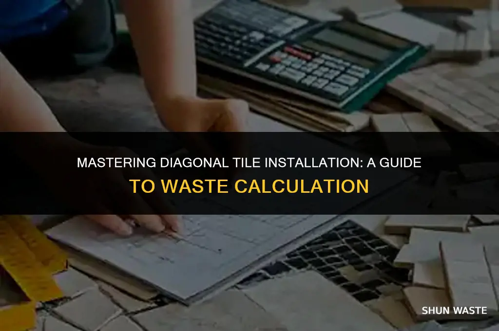 how much waste to calculate for tile on diagonal