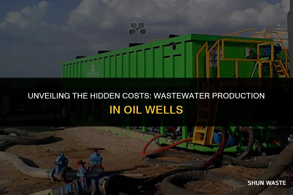 how much waste water a oil well produces