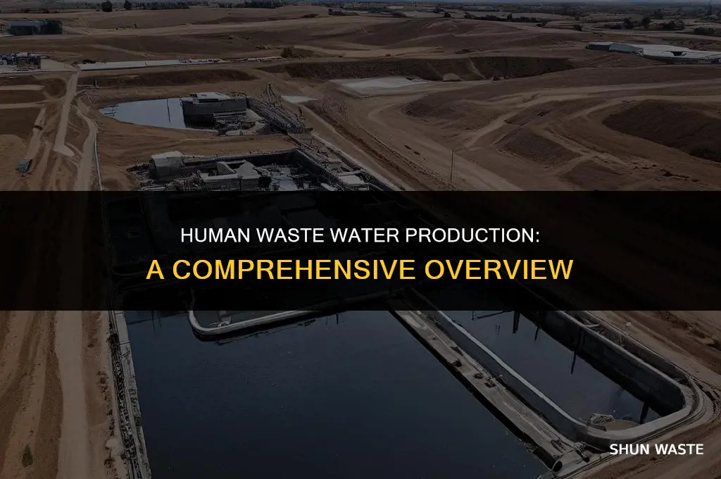 how much waste water does a human produce