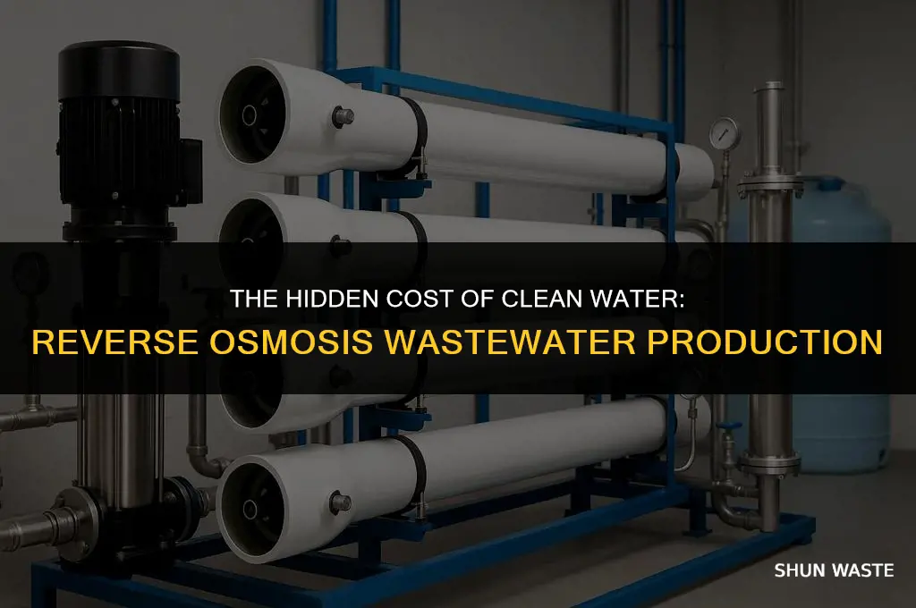 how much waste water does reverse osmosis produce