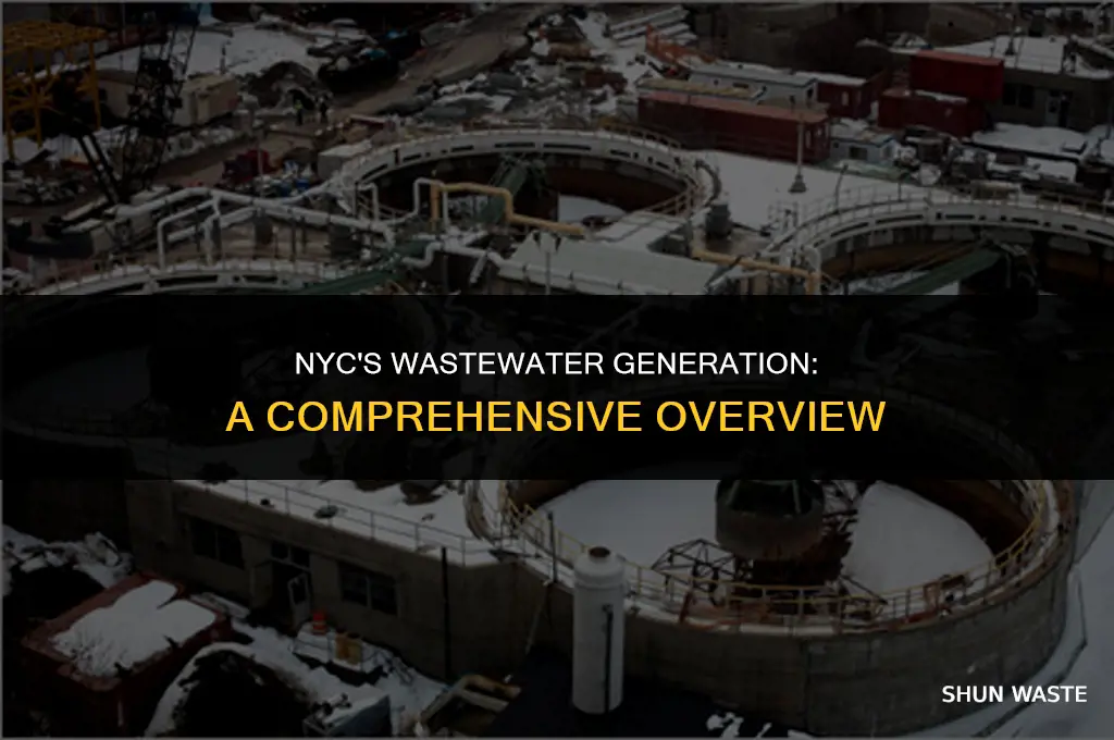 how much waste water is generated in nyc