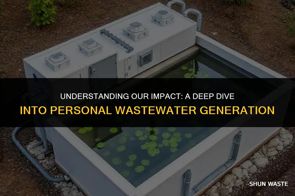 how much waste water per person