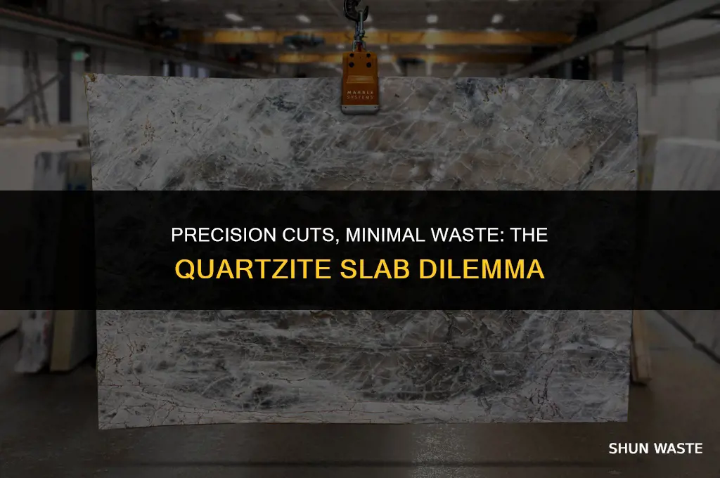 how much waste when you cut a slab of quartzite