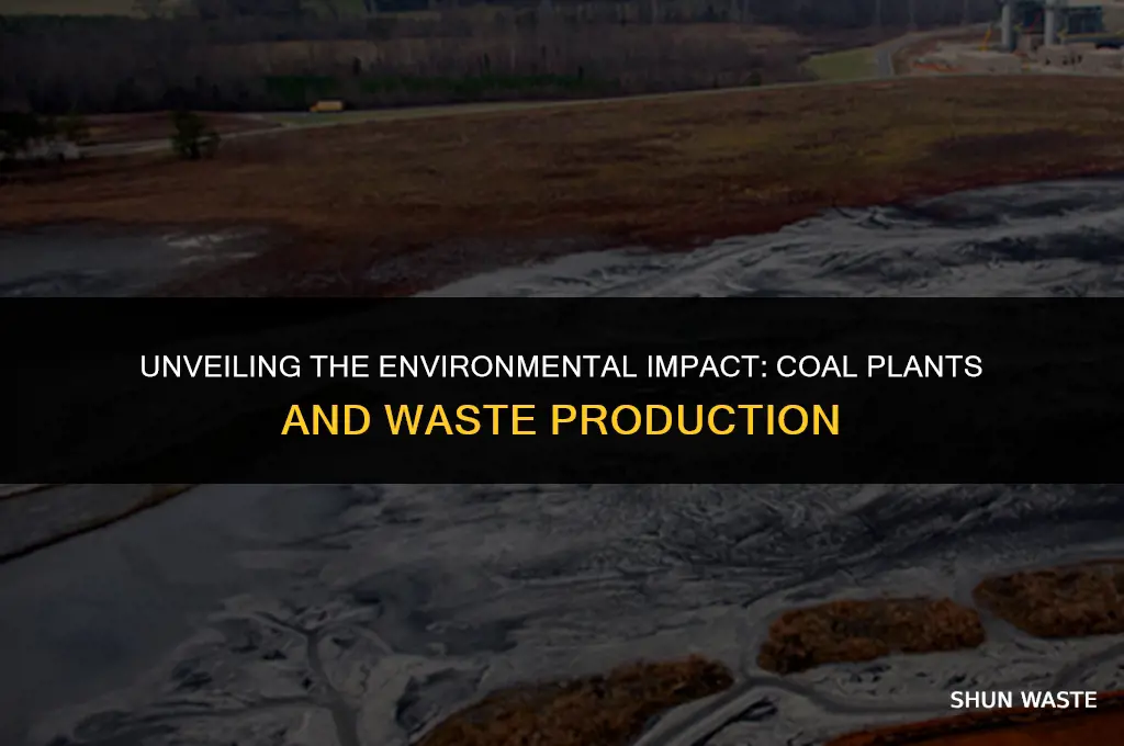 how much waste would a coal plant produce