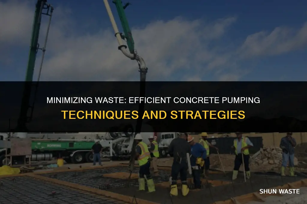 how much wasted concrete when pumping