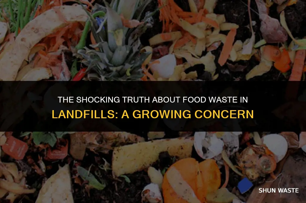 how much wasted food is put in landfills