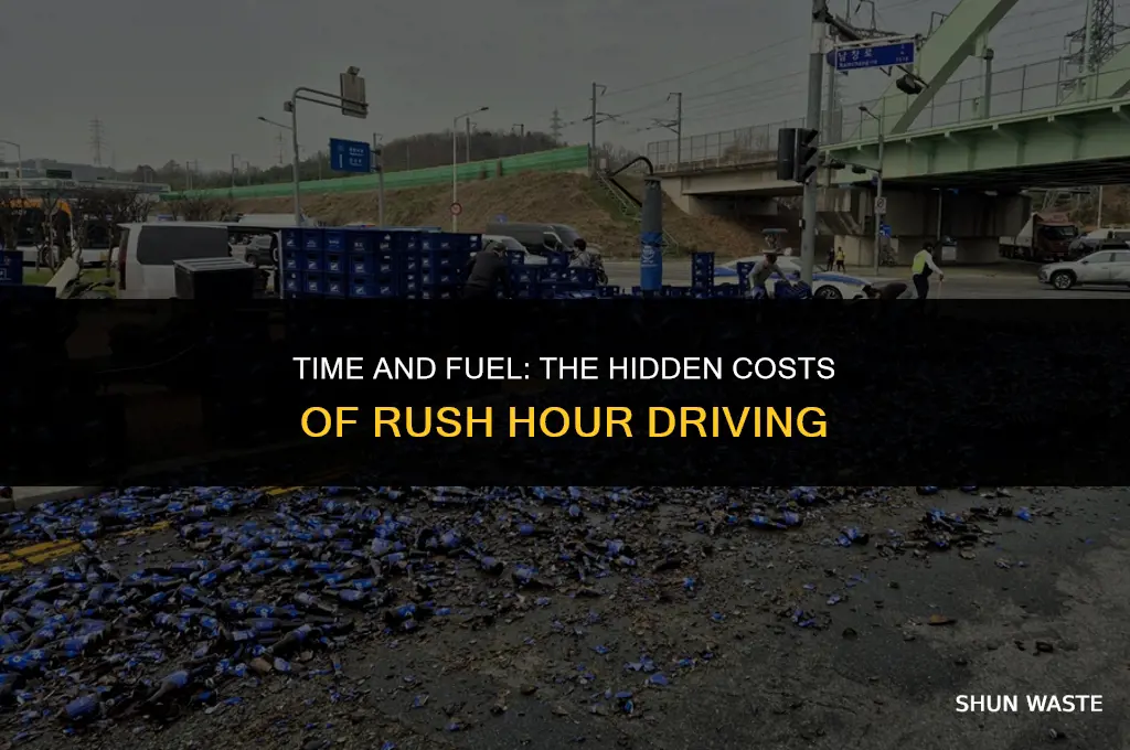 how much wasted in a hour driving
