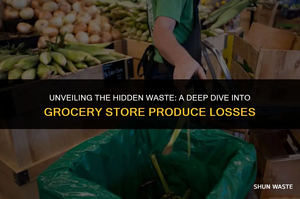 how much wasted produce does a grocery store produce