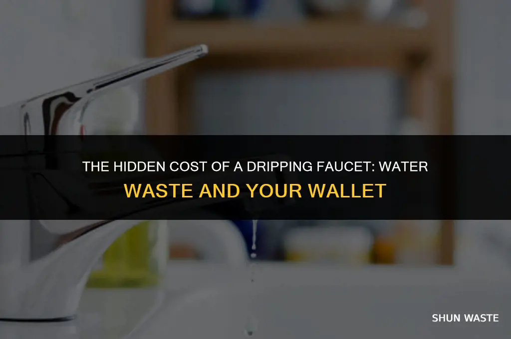 how much water am i wasted with a dripping faucet
