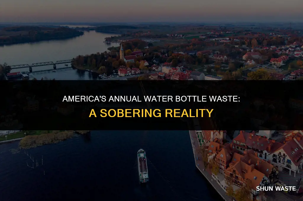 how much water bottle waste does america create a year