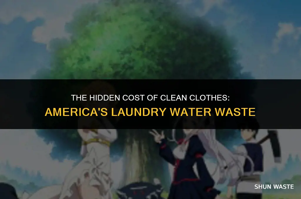 how much water do americans wast on laundry
