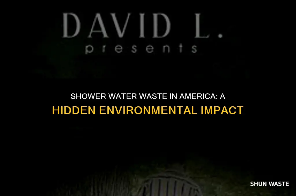 how much water do americans waste in showers