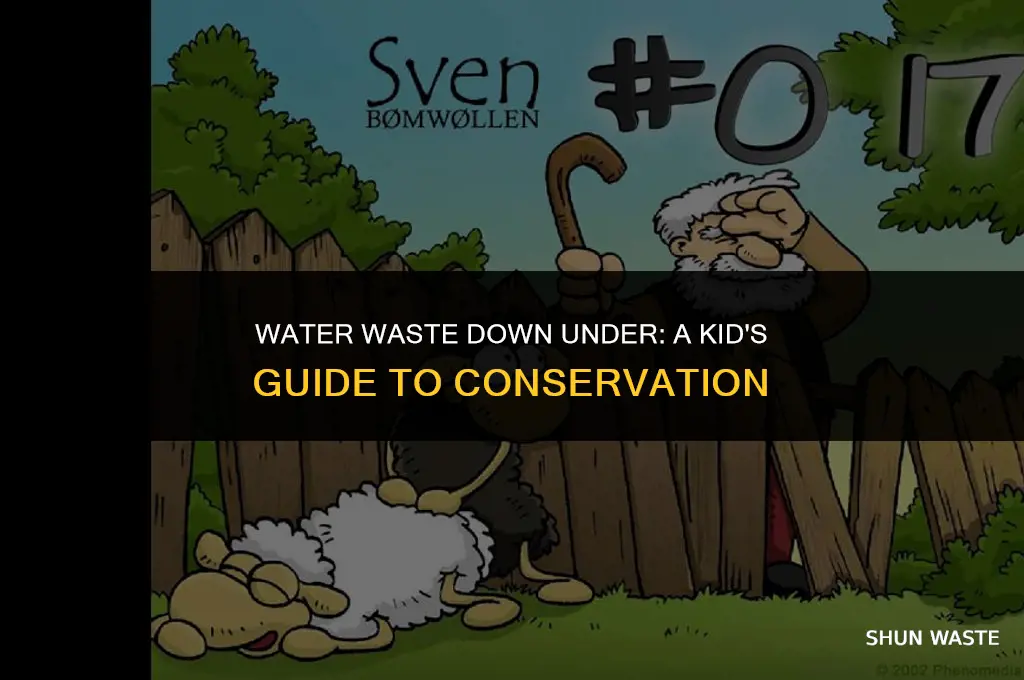 how much water do australians waste for kids