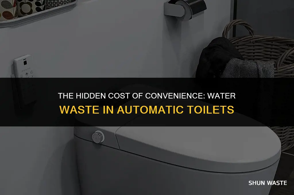 how much water do automatic toilets waste