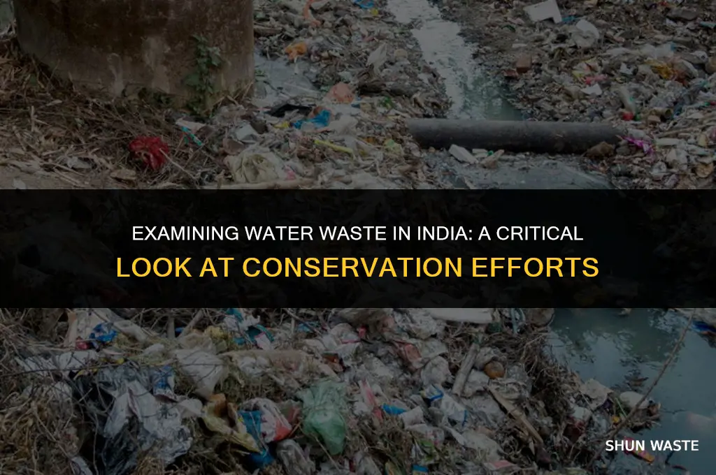 how much water do indians waste