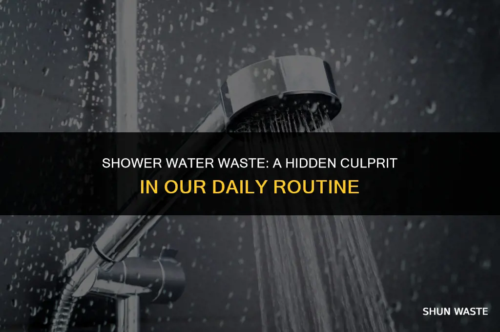 how much water do people waste in the shower