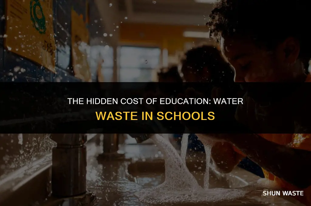 how much water do schools waste
