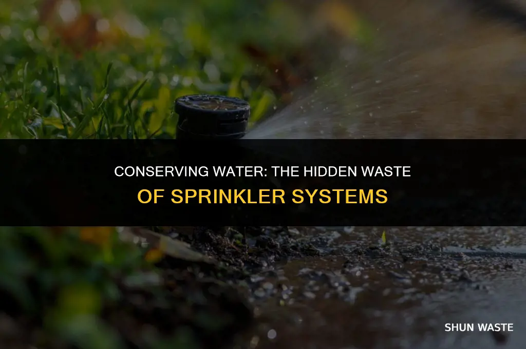 how much water do sprinklers waste