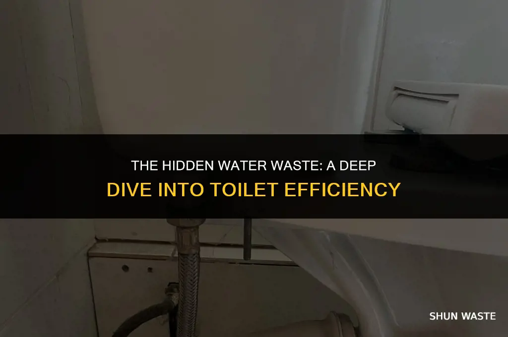 how much water do toilets waste